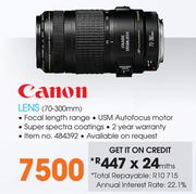 Canon Lens 70-300mm