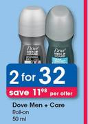 Dove Men + Care Roll On-2 x 50ml