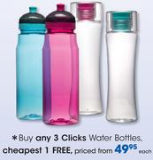 Clicks Water Bottles-Each