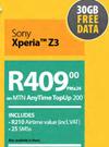 Sony Xperia Z3-On MTN AnyTime TopUp 200