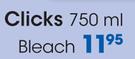 Clicks Bleach-750ml Each