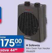 Safeway Mini Desk Fan Heater PIA4609