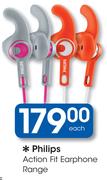 Philips Action Fit Earphone Range-Each