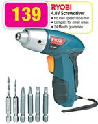 Ryobi 4.8V Srewdriver