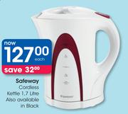 Safeway 1.7Ltr Cordless Kettle