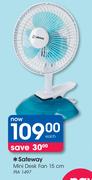 Safeway 15cm Mini Desk Fan PIA 1497