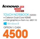 Lenovo Touch Notebook S2030