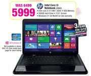 HP Intel Core i3 Notebook 2D02
