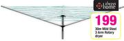 Always Home 30m Mild Steel 3 Arm Rotary Dryer