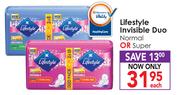 Lifestyle Invisible Duo Normal or Super-Each