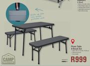 Camp Master Picnic Table & Bench Set