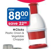 Clicks Plastic Onion & Vegetable Chopper-Each