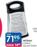 Clicks 4-Sided Square Grater-Each
