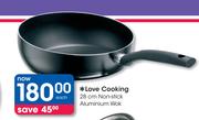 Love Cooking 28cm Non-Stick Aluminium Wok