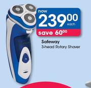Safeway 3 Head Rotaty Shaver-Each