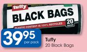 Tuffy 20 Black Bags-Per Pack