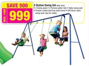 3 Station Swing Set MSC3816