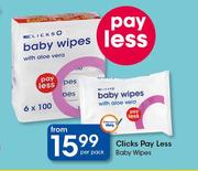 Clicks Pay Less Baby Wipes-Per Pack
