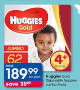 Huggies Gold Disposable Nappies Jumbo Pack-Per Pack