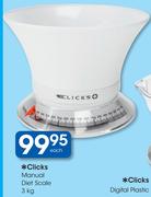 Clicks Manual 3kg Diet Scale