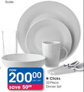 Clicks 32 Piece Dinner Set-Per Set