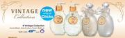 Vintage Collection Hand Wash, Hand Lotion, Foam Bath Or Bath Salts Each