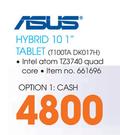 Asus Hybrid 10.1" Tablet T100TA DK017H