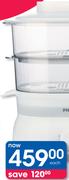 Philips Daily Collection 2 Tier Food Steamer HD9115-Each