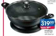 Safeway Electric Wok With Glass Lid-Each