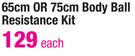 65cm Or 75cm Body Ball Resistance Kit