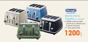 Delonghi Black 4 Slice Toaster CTO4003BK-Each