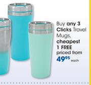 Clicks Travel Mugs-Each
