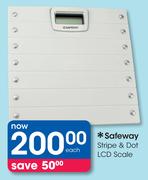 Safeway Stripe & Dot LCD Scale-Each