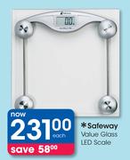 Safeway Value Glass LED Scale-Each