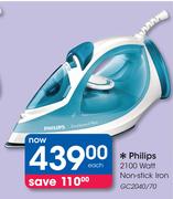 Philips 2100 Watt Non Stick Iron GC12040/70-Each
