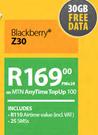 Blackberry Z30-On MTN AnyTime TopUp 100