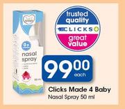 Clicks Made 4 Baby Nasal Spray-50ml Each
