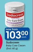 Sudocrem Baby Care Cream(Excl 60g)-Each