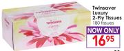 Twinsaver Luxury 2 Ply Tissues-180 Tissues