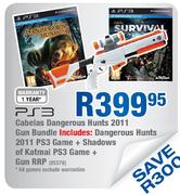 PS3 Cabelas Dangerous Hunts 2011 Gun Bundle Includes: Dangerous Hunts 2011 PS3 Game+Shadows Of Katma