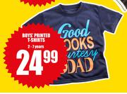 Boys Printed T-Shirts(2-7 Years)