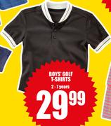 Boys Golf T-Shirts(2-7 Years)