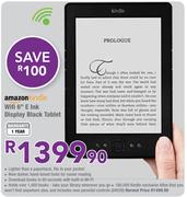 Amazon Kindle WiFi 6" E Ink Display Black Tablet