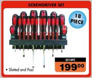 Autogear Scredriver Set-18 Piece