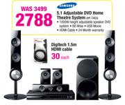 Samsung 5.1 Adjustable DVD Home Theatre System HF-T453