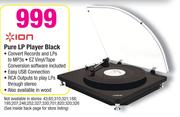Ion Pure LP Player Black
