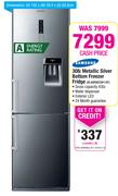 Samsung 308Ltr Metallic Silver Bottom Freezer Fridge RL48RWESW1/XF