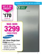 Samsung 197Ltr Silver Single Door Fridge RA21PTIH1