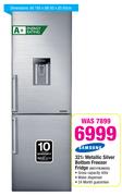 Samsung 321Ltr Metallic Silver Bottom Freezer Fridge RB31FWJNDSS