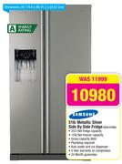 Samsung 516Ltr Metallic Silver Side By Side Fridge RSA1DTMG